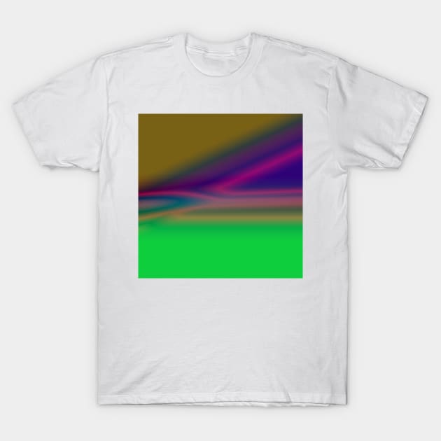 BLUE GREEN PINK TEXTURE ART T-Shirt by creatilory